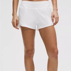 Lululemon Athletica White hotty hot shorts